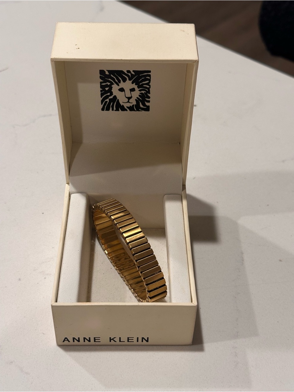 Anne Klein Gold-Tone Stretch Bracelet
